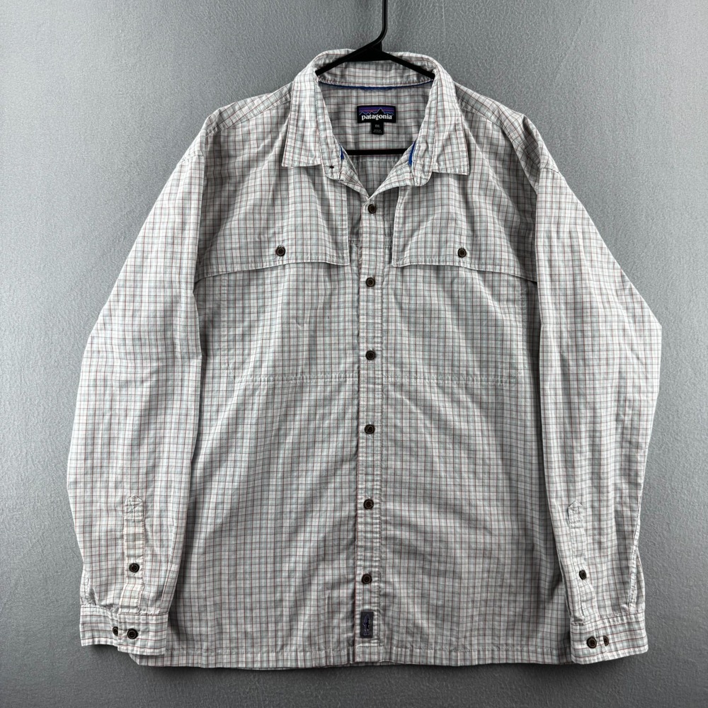 Patagonia Island Hopper Shirt Mens 2XL Button Up Long Sleeve Outdoor Hiking